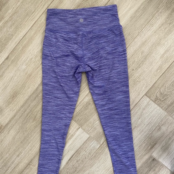 Athlete Blue/Purpleish/White Heathered Leggings Size Small Like New! - Picture 8 of 13